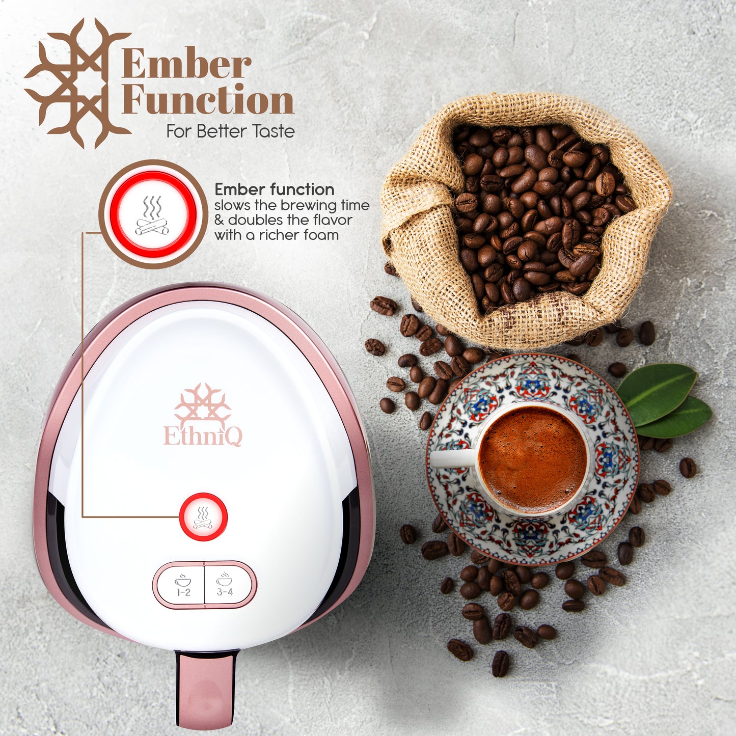 Turkish Electric Coffee Maker (Pink) - Online Turkish Shopping Center